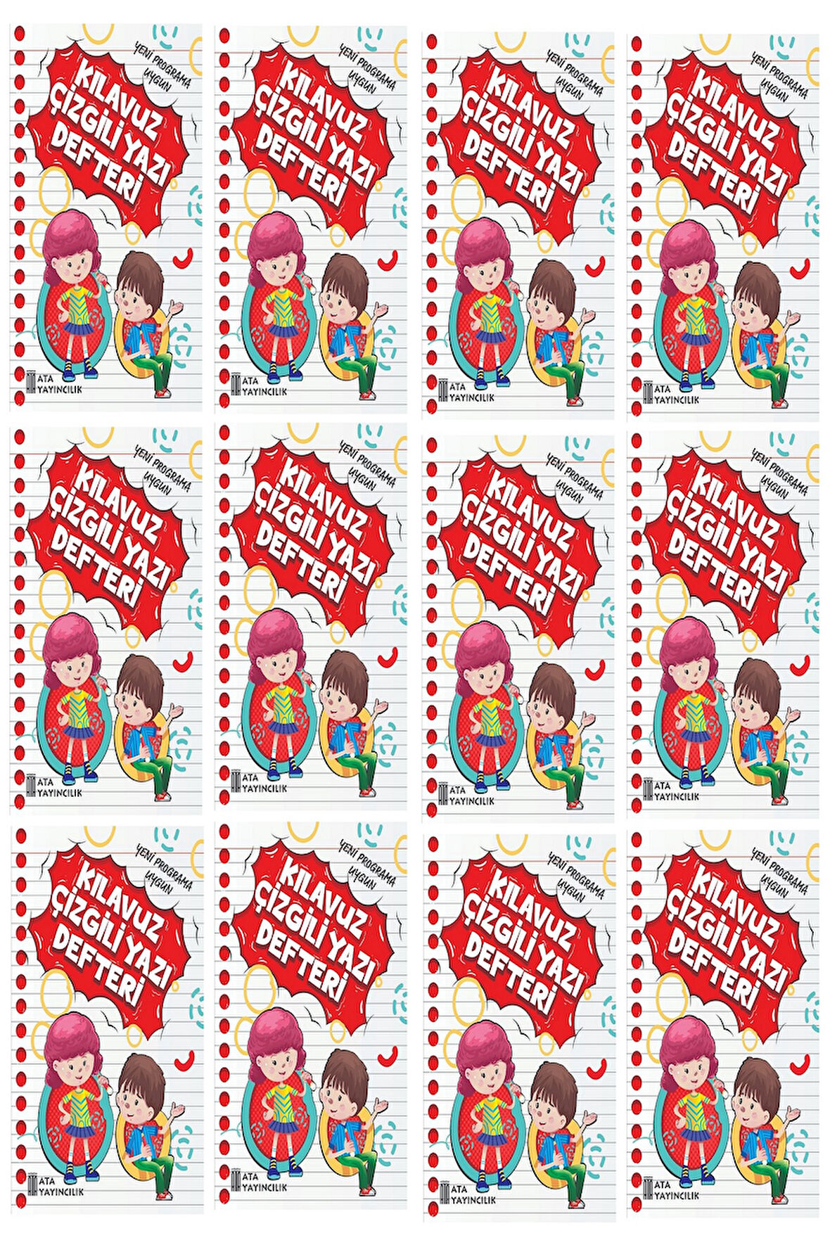 1. Sınıf Yeni Müfredata Uygun Yazı Defteri Küçük Boy (12 Adet)