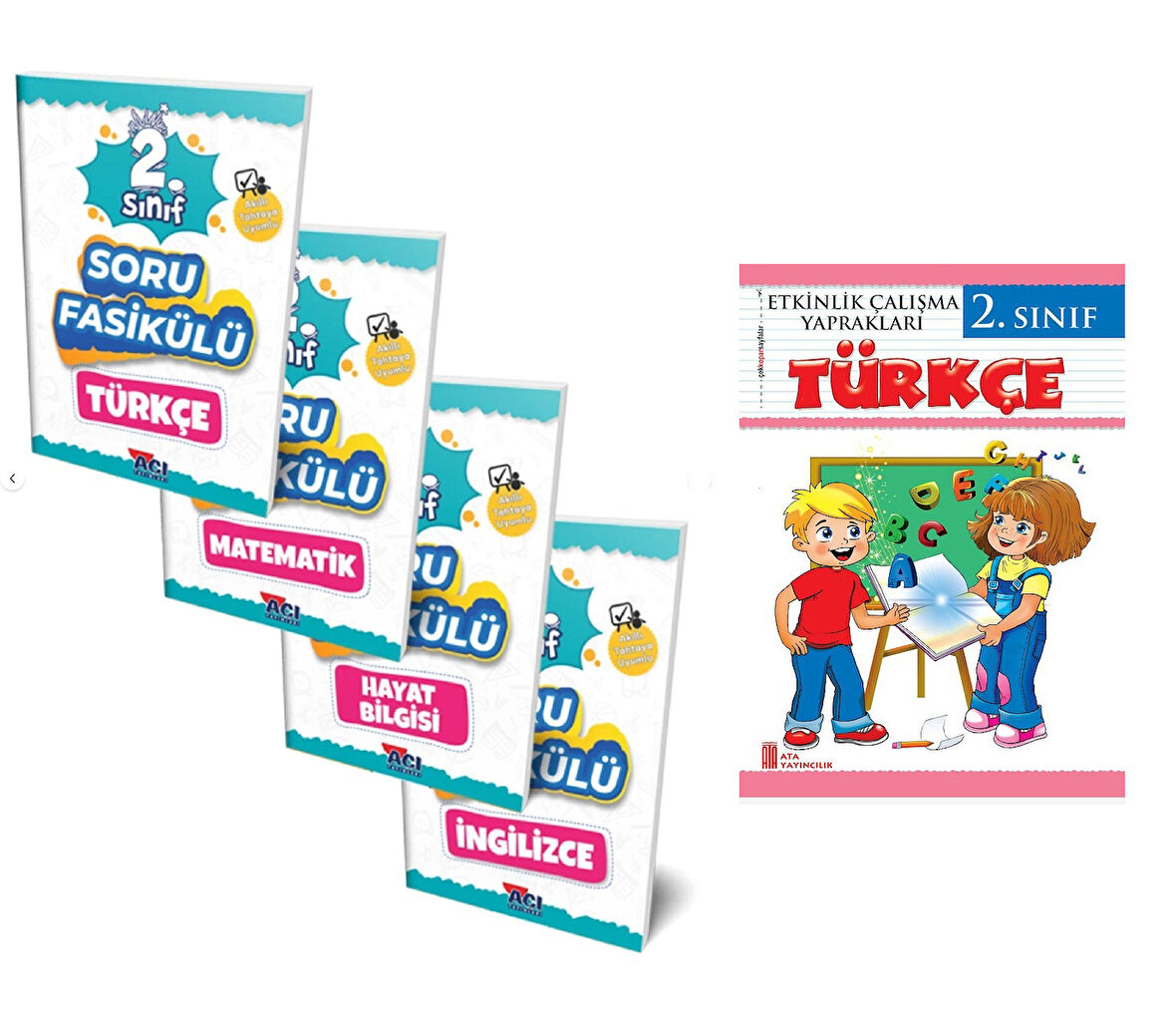 2.Sınıf Tüm Dersler Yaprak Test (Soru Fasikülü) Seti +Türkçe Etkinlik Yaprakları