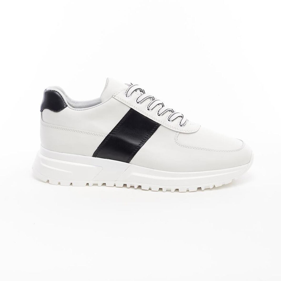 Bağcıklı Hakiki Deri Erkek Sneaker
