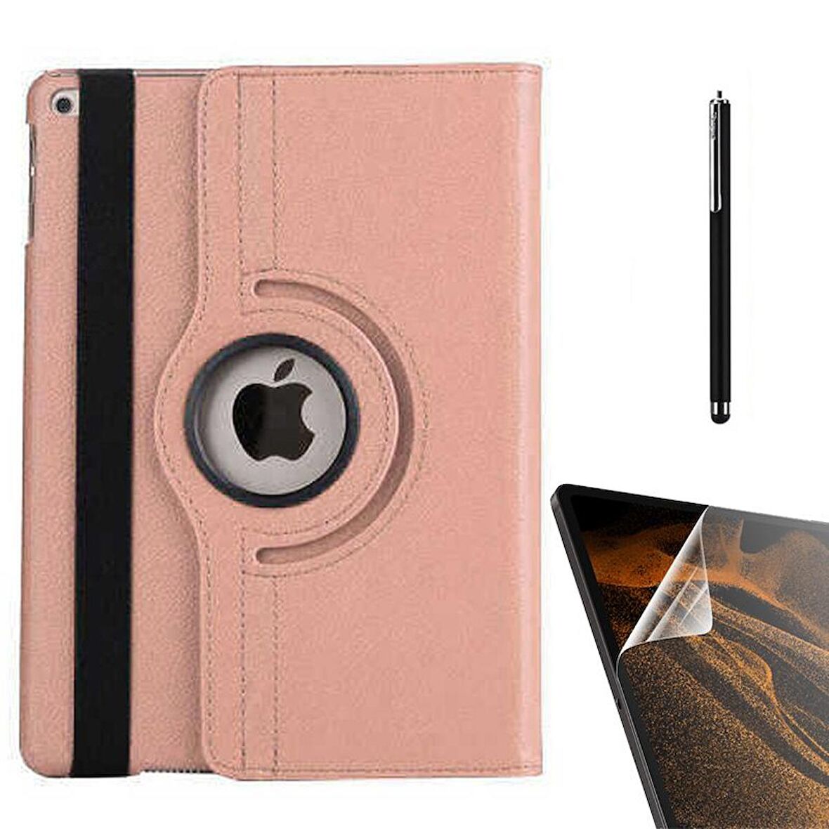 Smcase Apple iPad Pro 10.5 7.Nesil Kılıf 360 Dönebilen Koruma Kapaklı Standlı dn22  Nano  Kalem