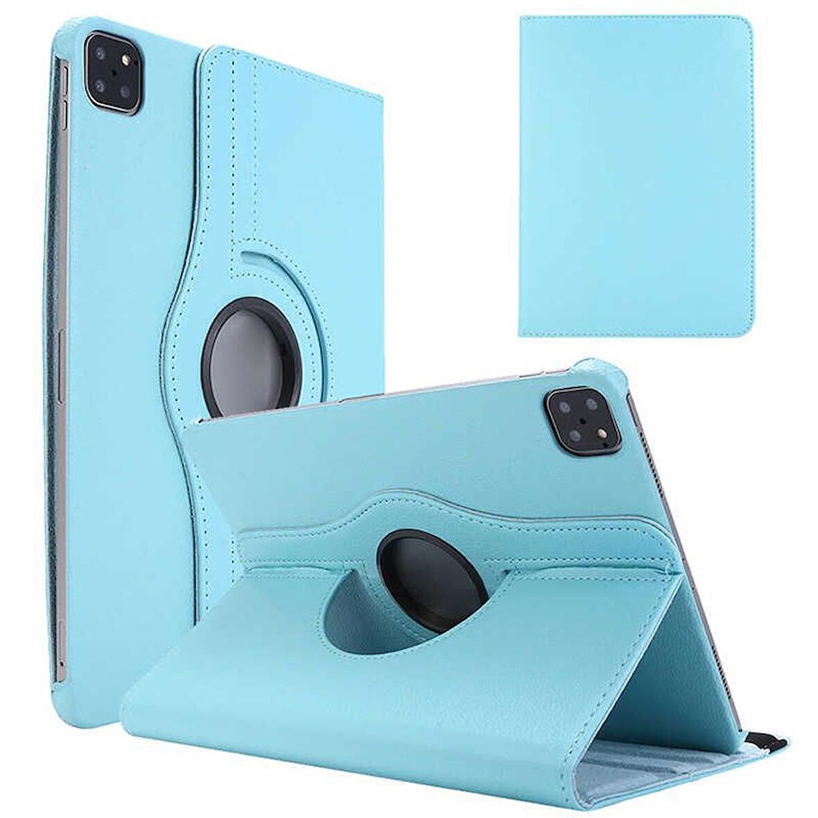 Smcase Apple iPad Air 10.9 2020 4.Nesil Kılıf 360 Dönebilen Koruma Kapaklı Standlı dn2