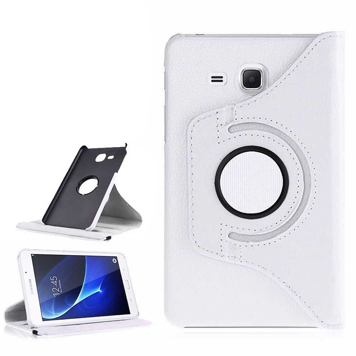 Smcase Samsung Galaxy Tab 4 T280 Kılıf 360 Dönebilen Koruma Kapaklı Standlı dn2