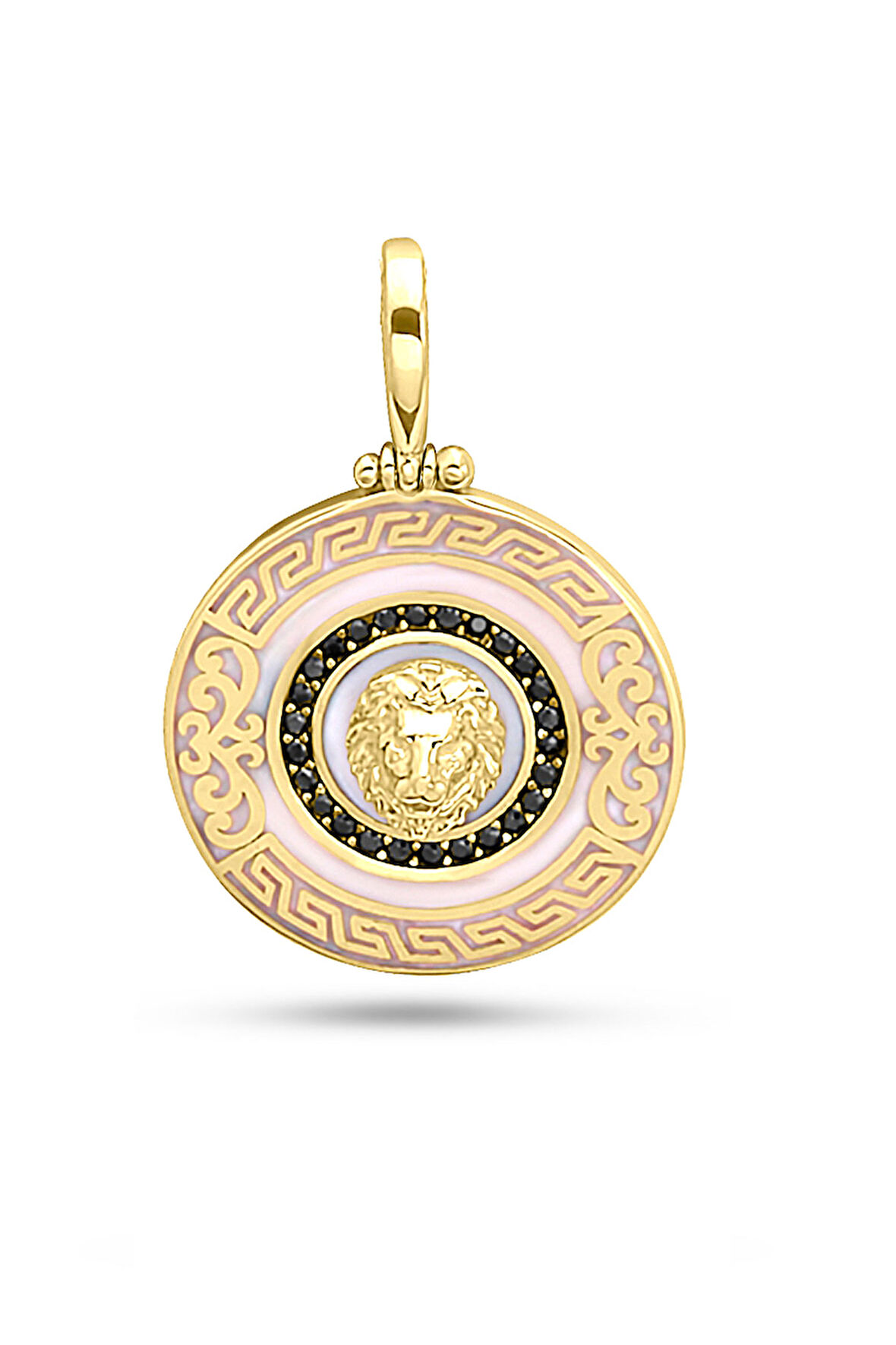 Beyaz Mineli Altın Aslan Erkek Ucu