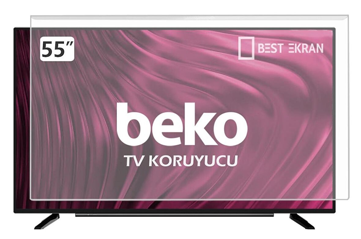 Beko B55Q987A TV EKRAN KORUYUCU - Beko 55" inç Kırılmaz Ekran Koruyucu B55 Q 987 A