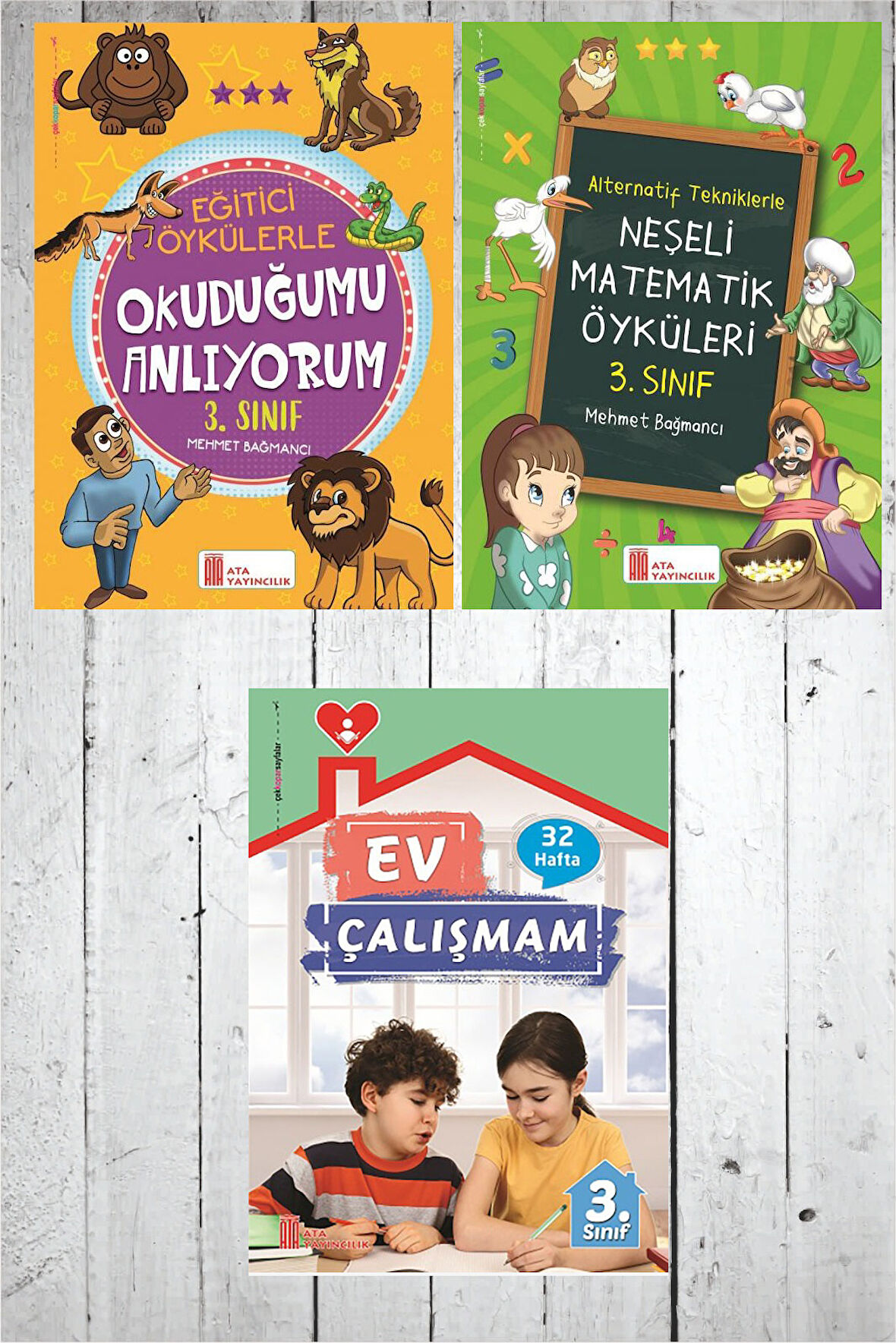 3.Sınıf Ev Çalışmalarım+Okuduğumu Anlıyorum+Neşeli Matematik Öyküleri