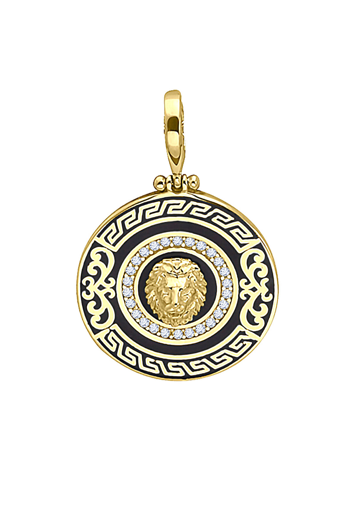 Aslan Modelli Altın Kolye Ucu