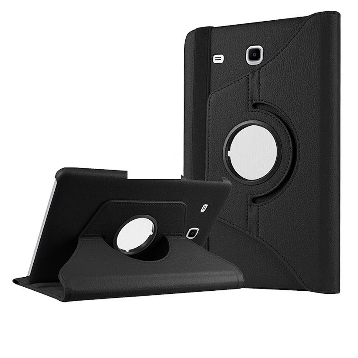 Smcase Samsung Galaxy Tab E T560 9.6 Kılıf 360 Dönebilen Koruma Kapaklı Standlı dn2