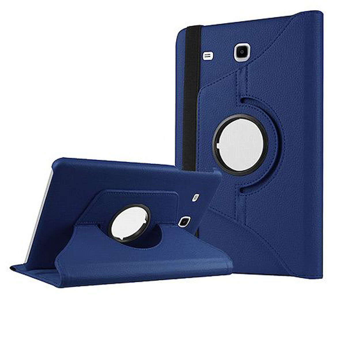 Smcase Samsung Galaxy Tab E T560 9.6 Kılıf 360 Dönebilen Koruma Kapaklı Standlı dn2