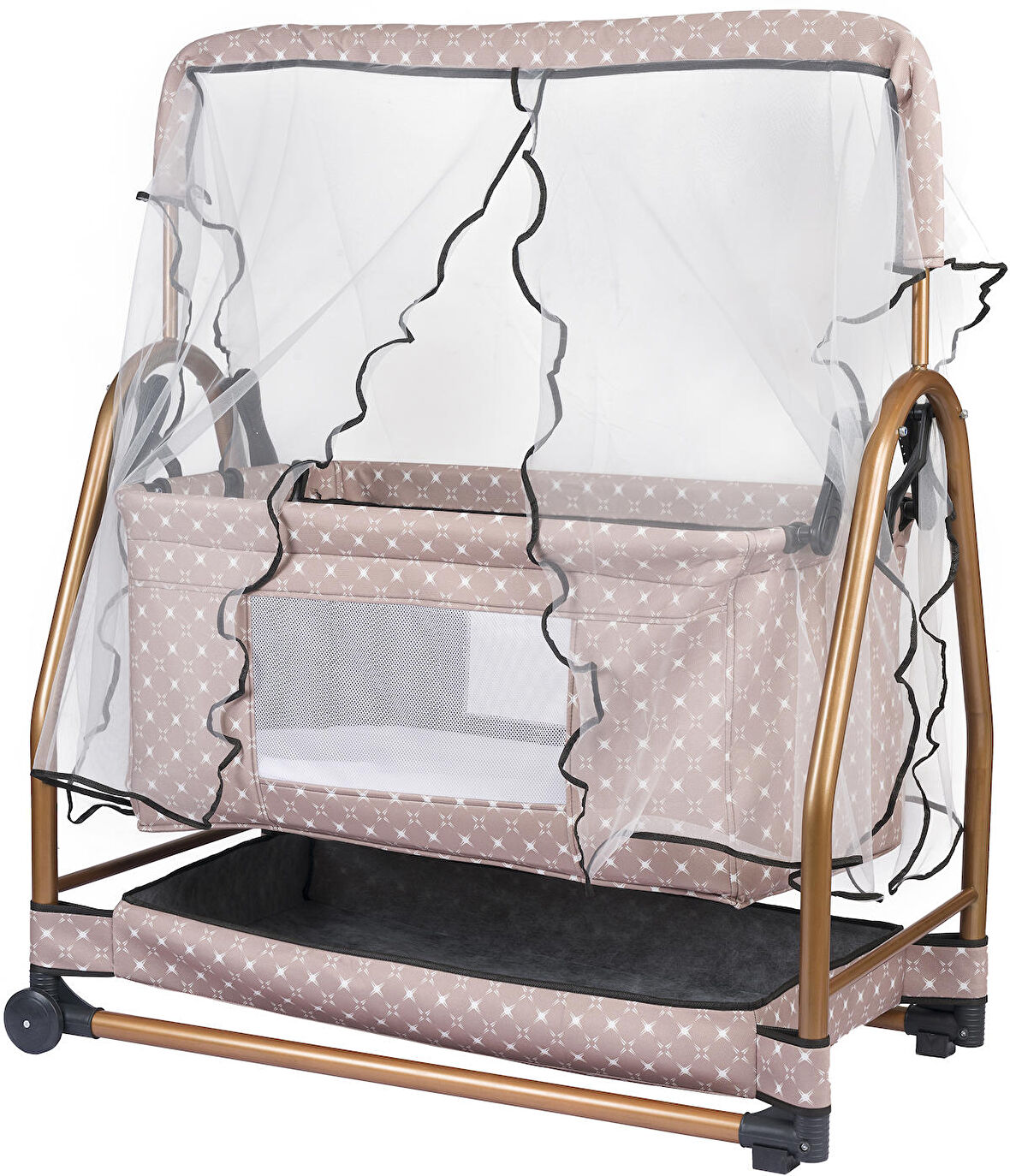 BabyDoor Rocco Plus Sallanabilir Bebek Beşiği Sepet Beşik 50x90cm