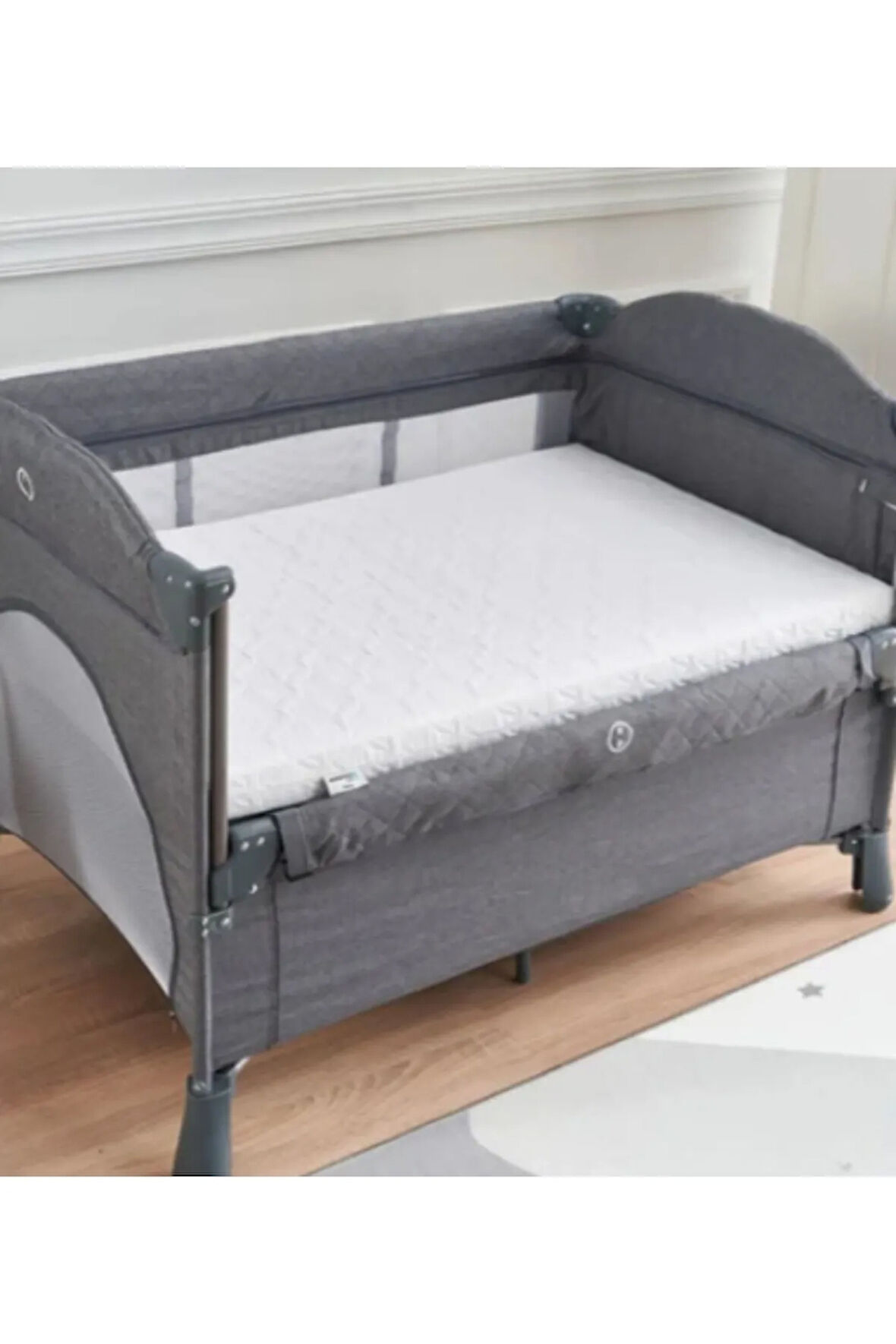 Keremce Alezli Sünger Yatak 70 X 120 Oyun Parkı Yatağı