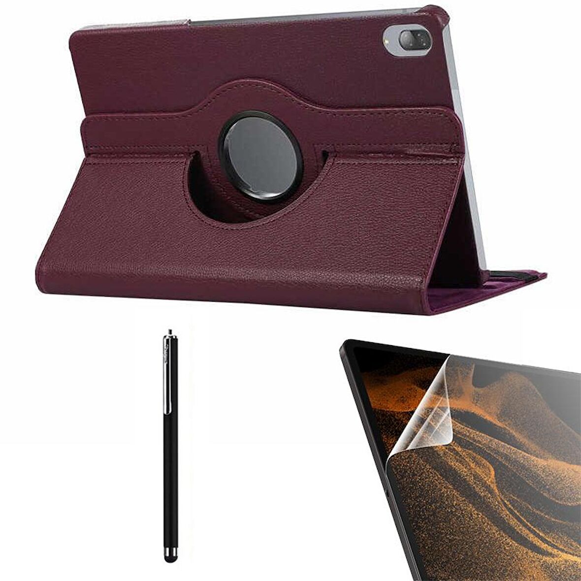 Smcase Lenovo M10 TB X505F Kılıf 360 Dönebilen Koruma Kapaklı Standlı dn22  Nano  Kalem