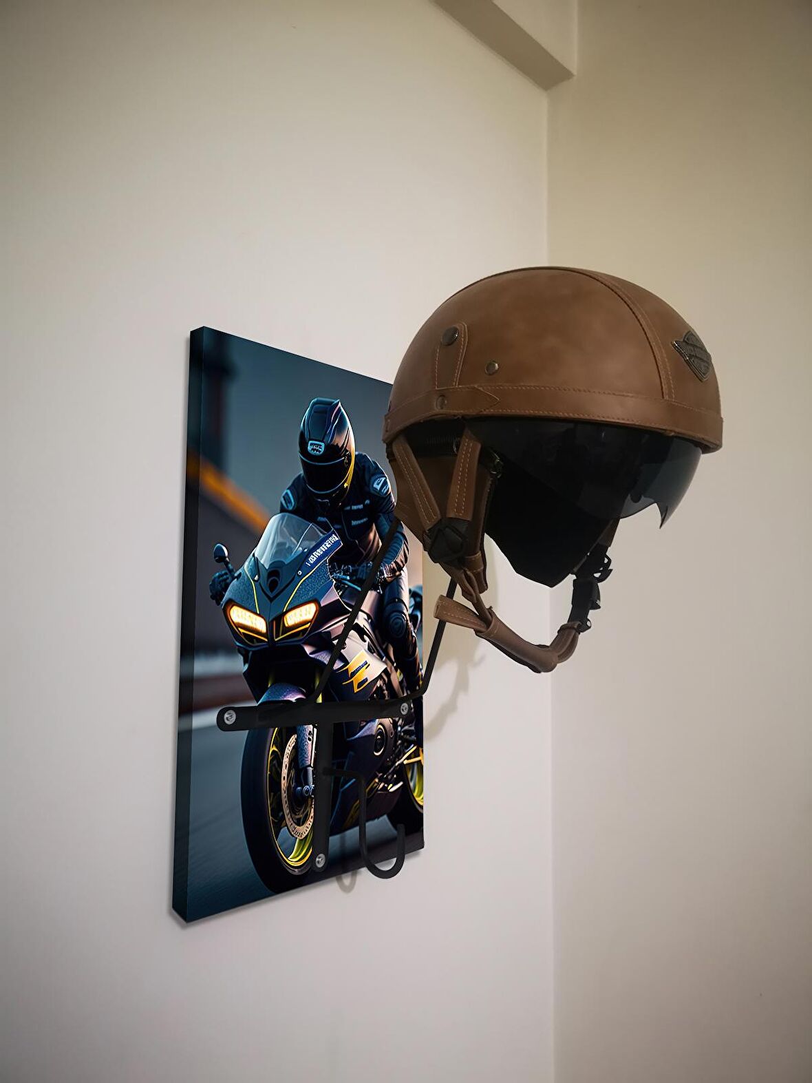 Motosiklet Kask Askısı, Motor Kask Askısı, Bajaj, Gogo, Andes, Ls2, Axxis, Nexx vb GG52
