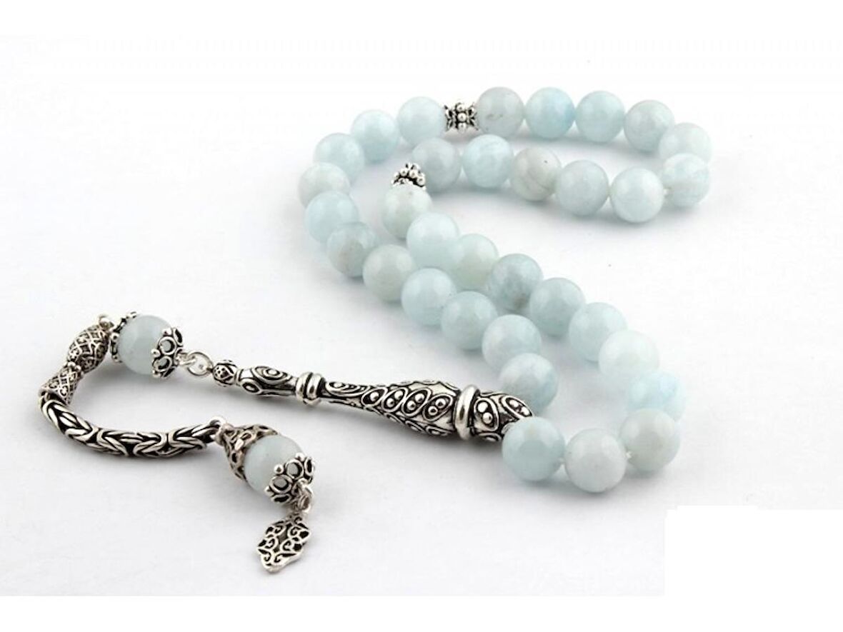 Aytaşı Küre Kesim Tesbih 925 Ayar Gümüş İmame ve Püskül