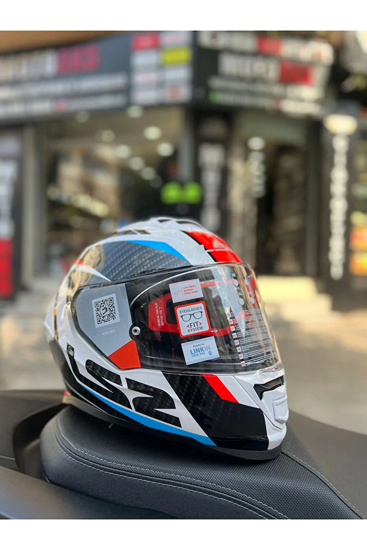 Storm 2 Mavi Kırmızı Full Face Kask