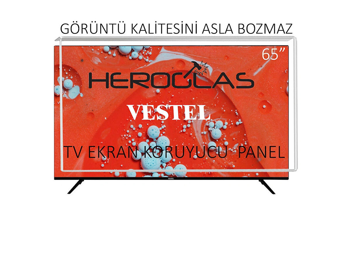 Heroglas Vestel 65UT9740 65'' Inç 165 Ekran Tv Ekran Koruyucu