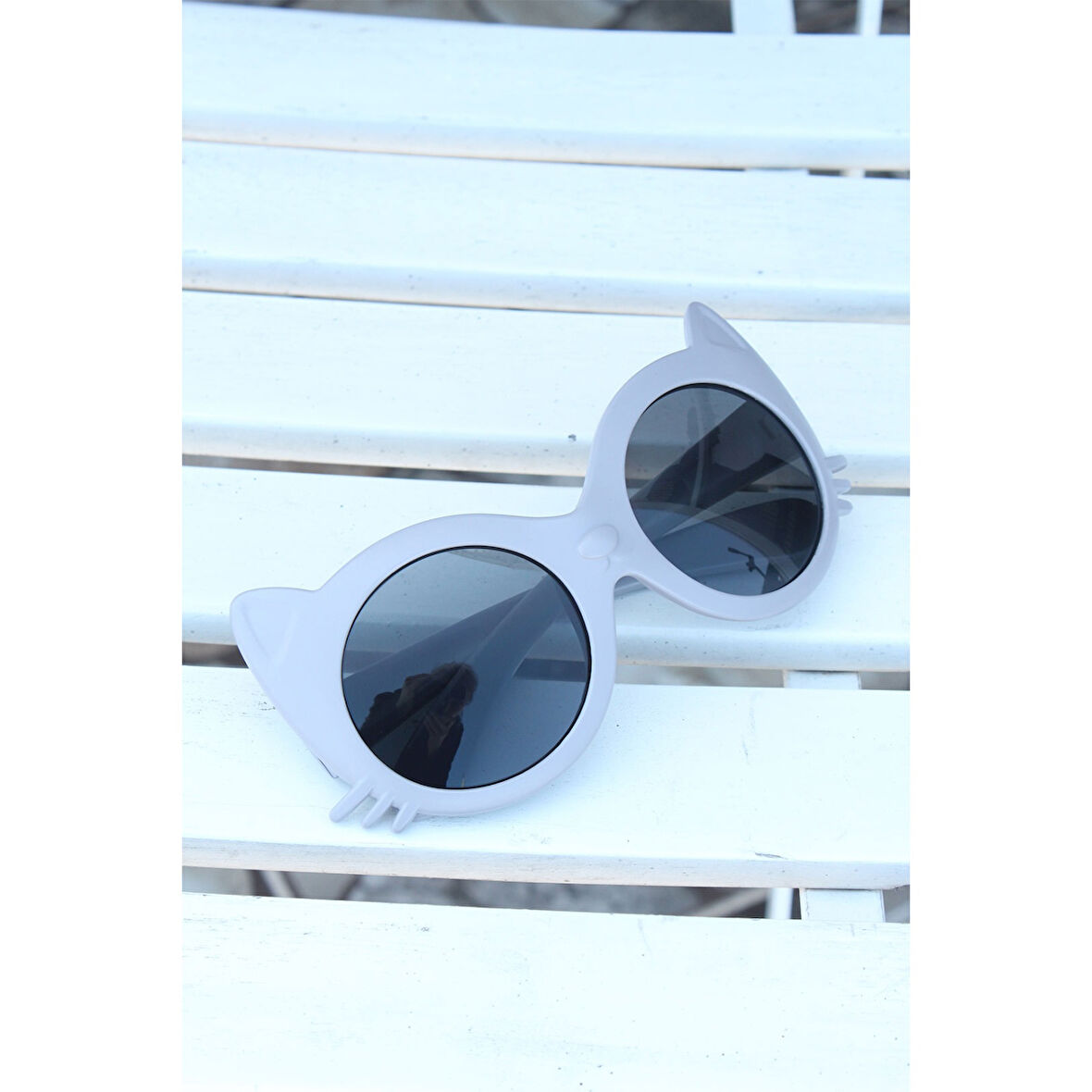 Gri Renk Kedi Model Çocuk Gözlüğü