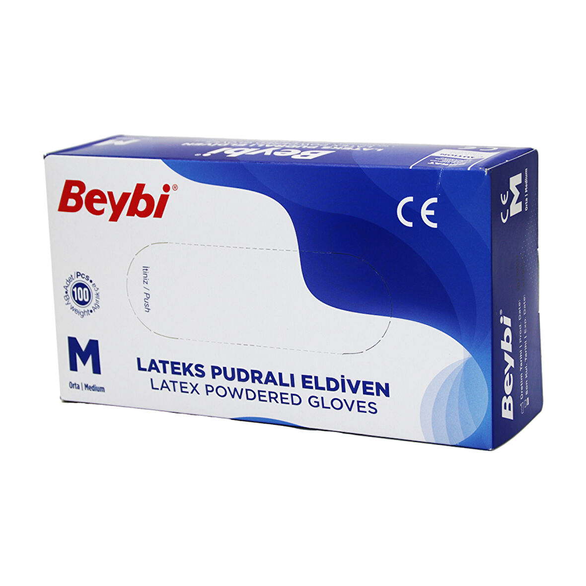 Beybi M Pudralı Muayene Eldiveni 100lü (4915)