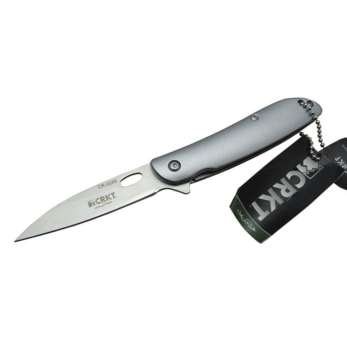 Crkt Cr 0055 Kamp Çakı 18 Cm - Otomatik, Metal Saplı, Kılıflı, Kutulu