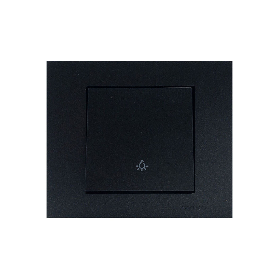 Ovivo Grano Siyah Zil Anahtarı Light Çerçeve Dahildir