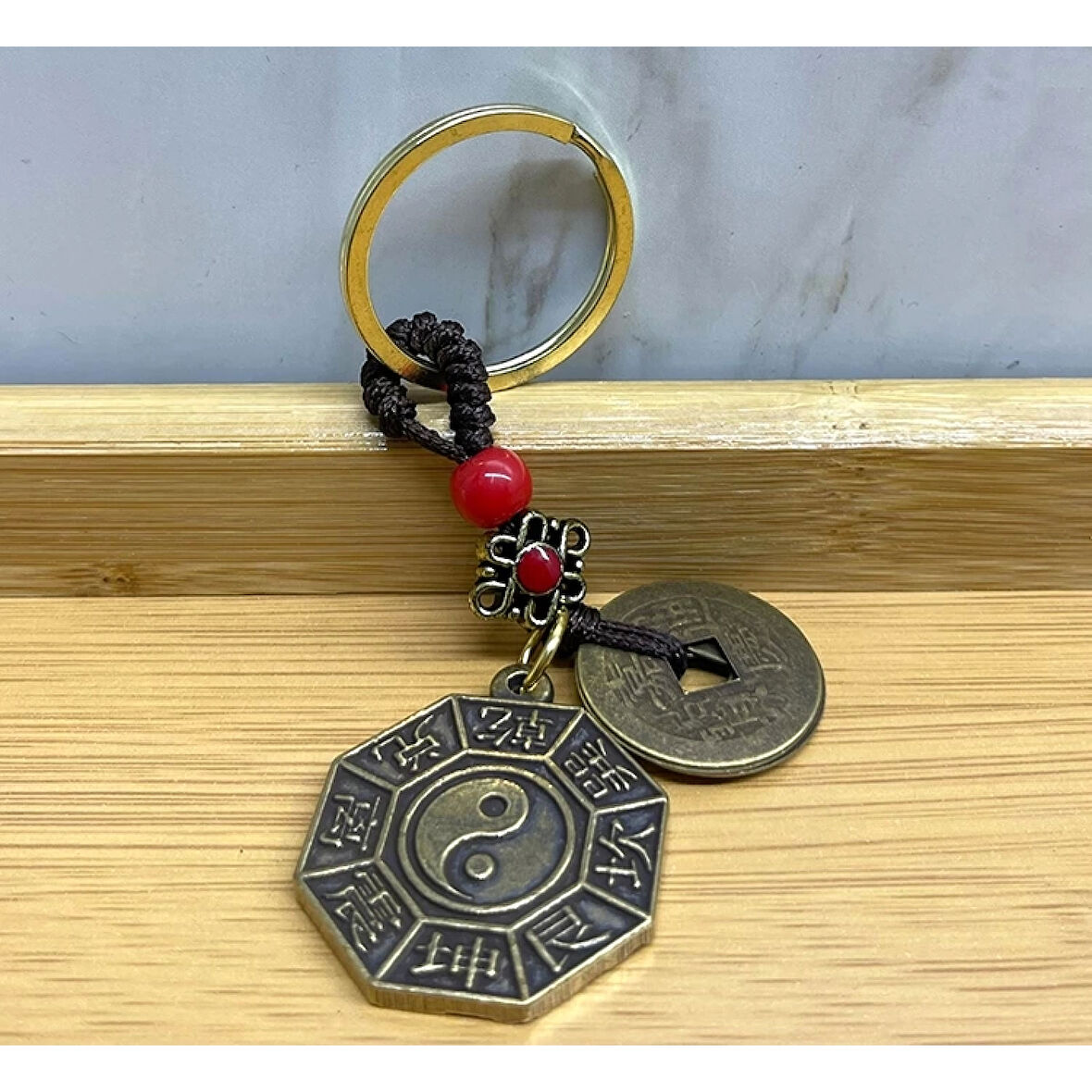 Metal Yin Yang Anahtarlık Alk4457