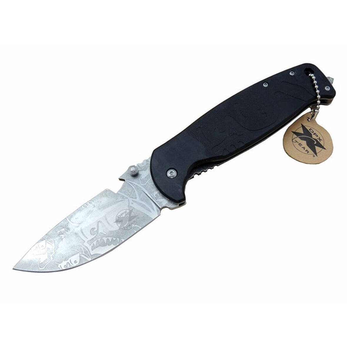 Dpx Gear Hst-1238 Desenli Outdoor Çakı 23,5 Cm - Açacaklı, Cam Kırma Perçinli, Kılıflı