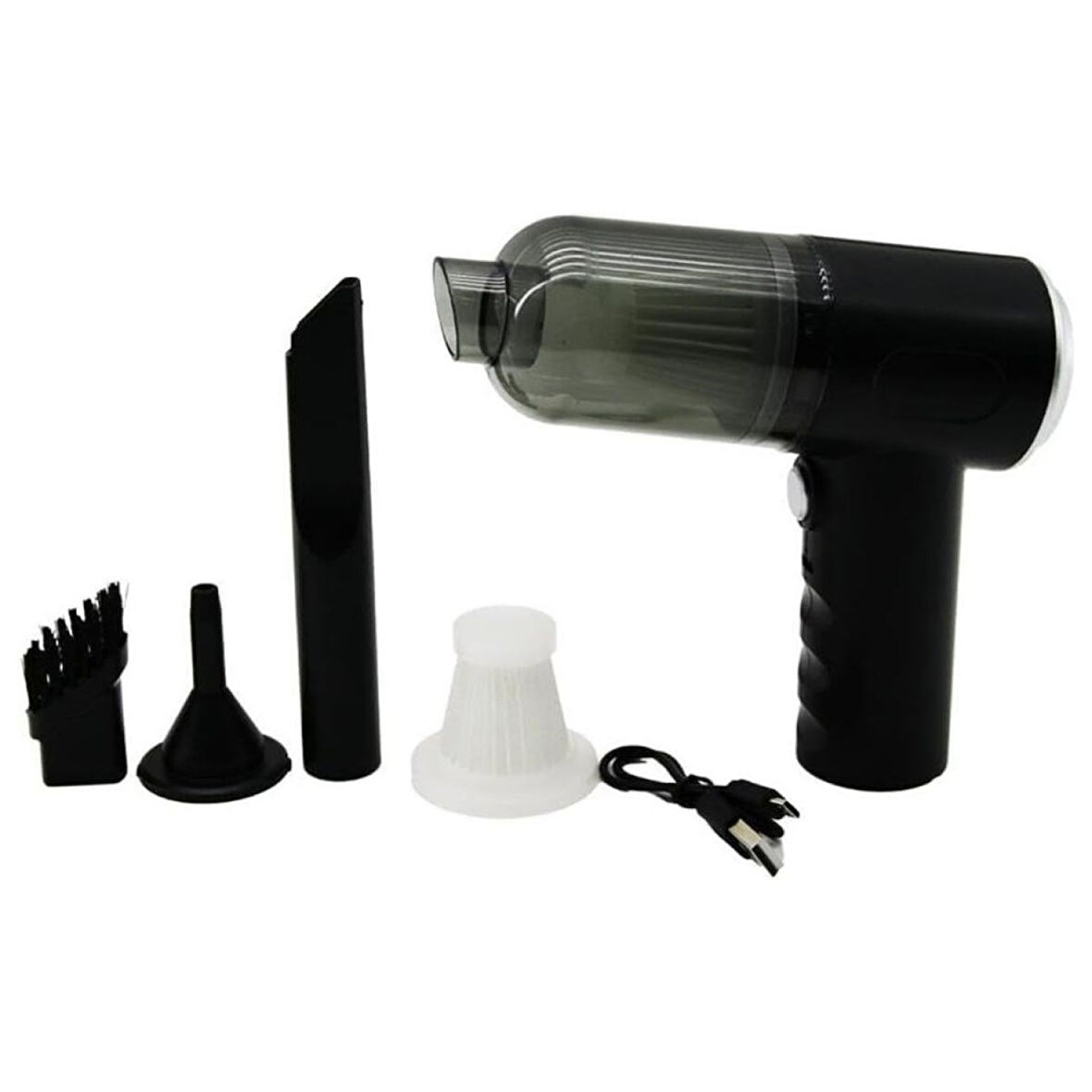 Buffer 3in1 Araç İçi Kablosuz Şarjlı Mini El Süpürgesi Vakum Ve Üfleme