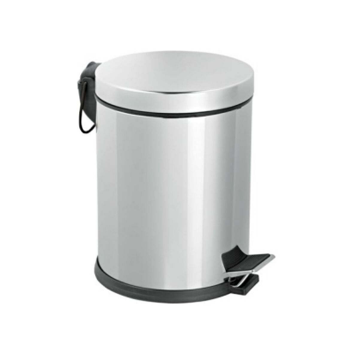 Pedallı 8lt Krom Metal Çöp Kovası (4915)