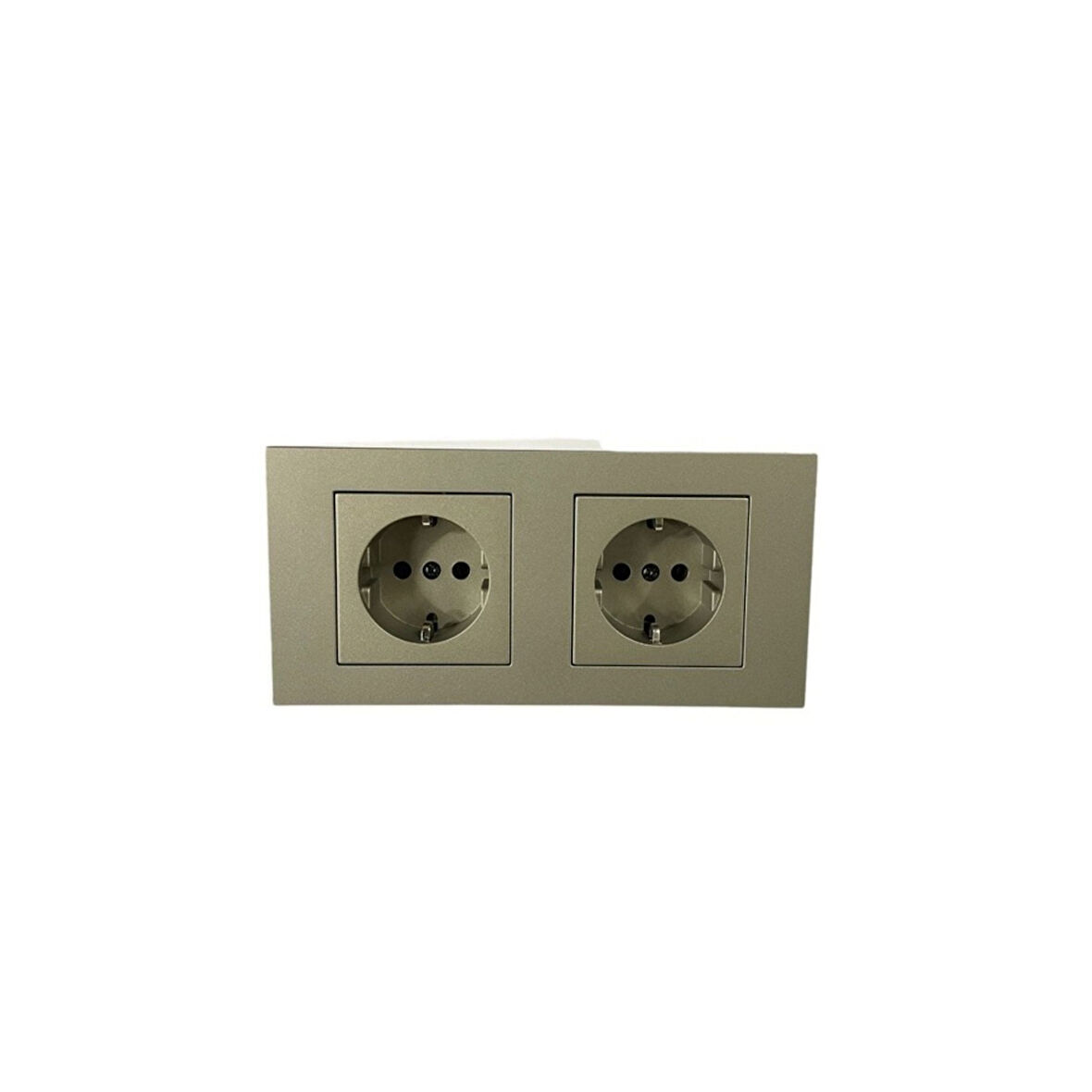 Ovivio Grano Antrasit 2 Li Set Topraklı Priz +topraklı Priz + 2li Çerçeve