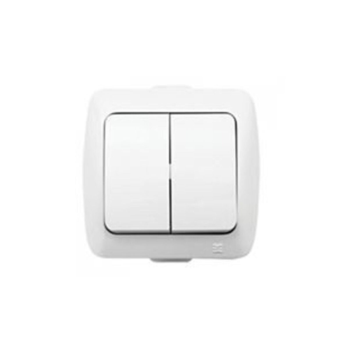 Alsu Komütatör Ikili Anahtar Sıva Üstü Beyaz Elbi