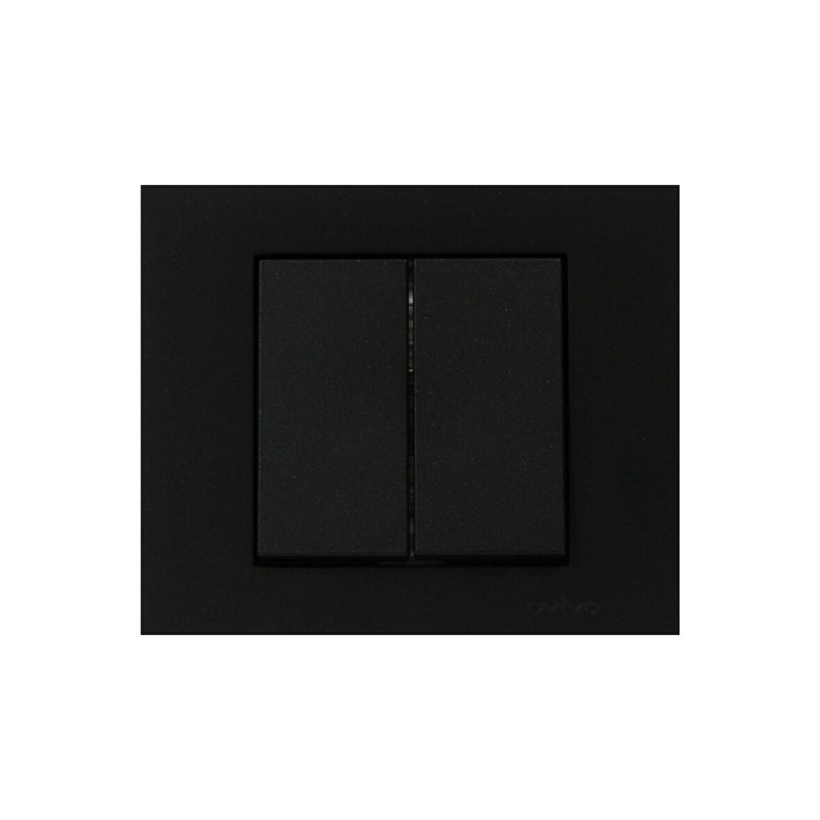 3 Adet Ovivo Grano Siyah Komitatör İkili Anahtar Çerçeve Dahildir 3'lü