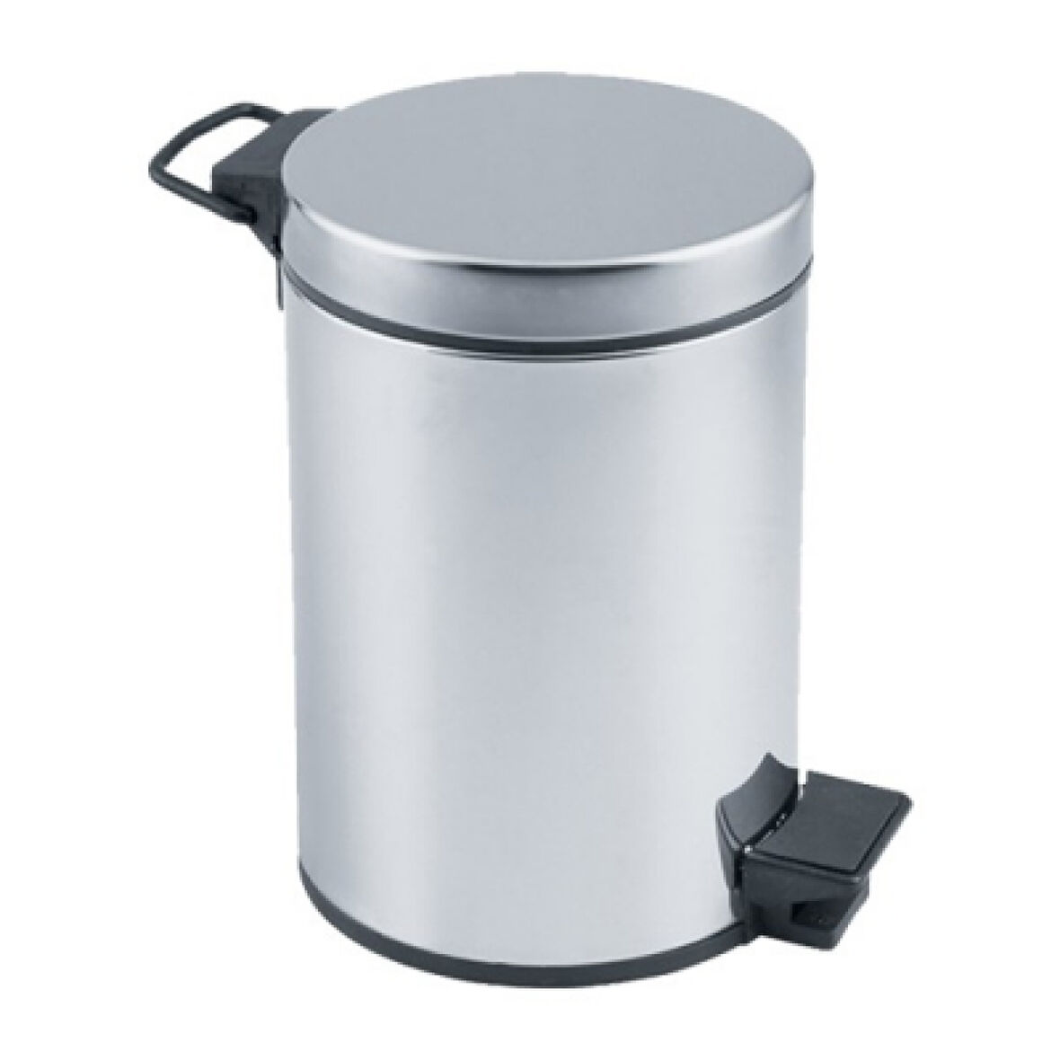 Pedallı 3lt Krom Metal Çöp Kovası (4915)