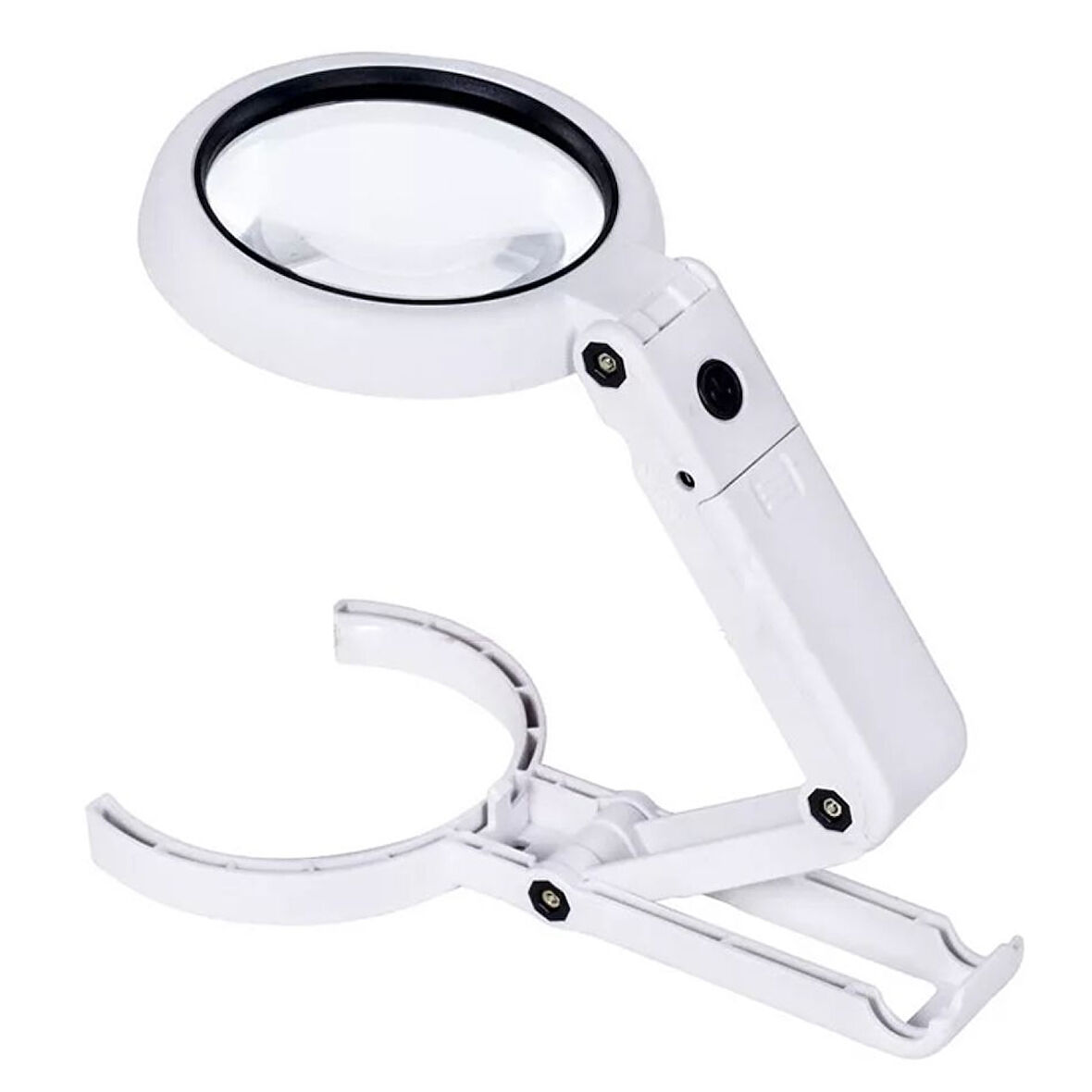 Usb Şarj Edilebilir Katlanabilir 3.5 - 10x Büyüteç 8 Ledli Masa Ve Eliçin Büyüteç Fs90rc