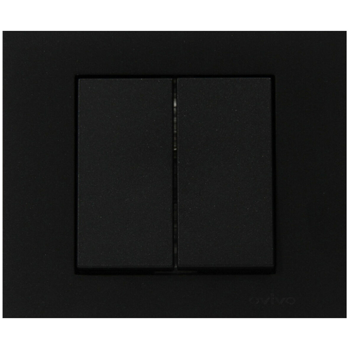 3 Adet Ovivo Grano Siyah Komitatör İkili Anahtar Çerçeve Dahil 3'lü