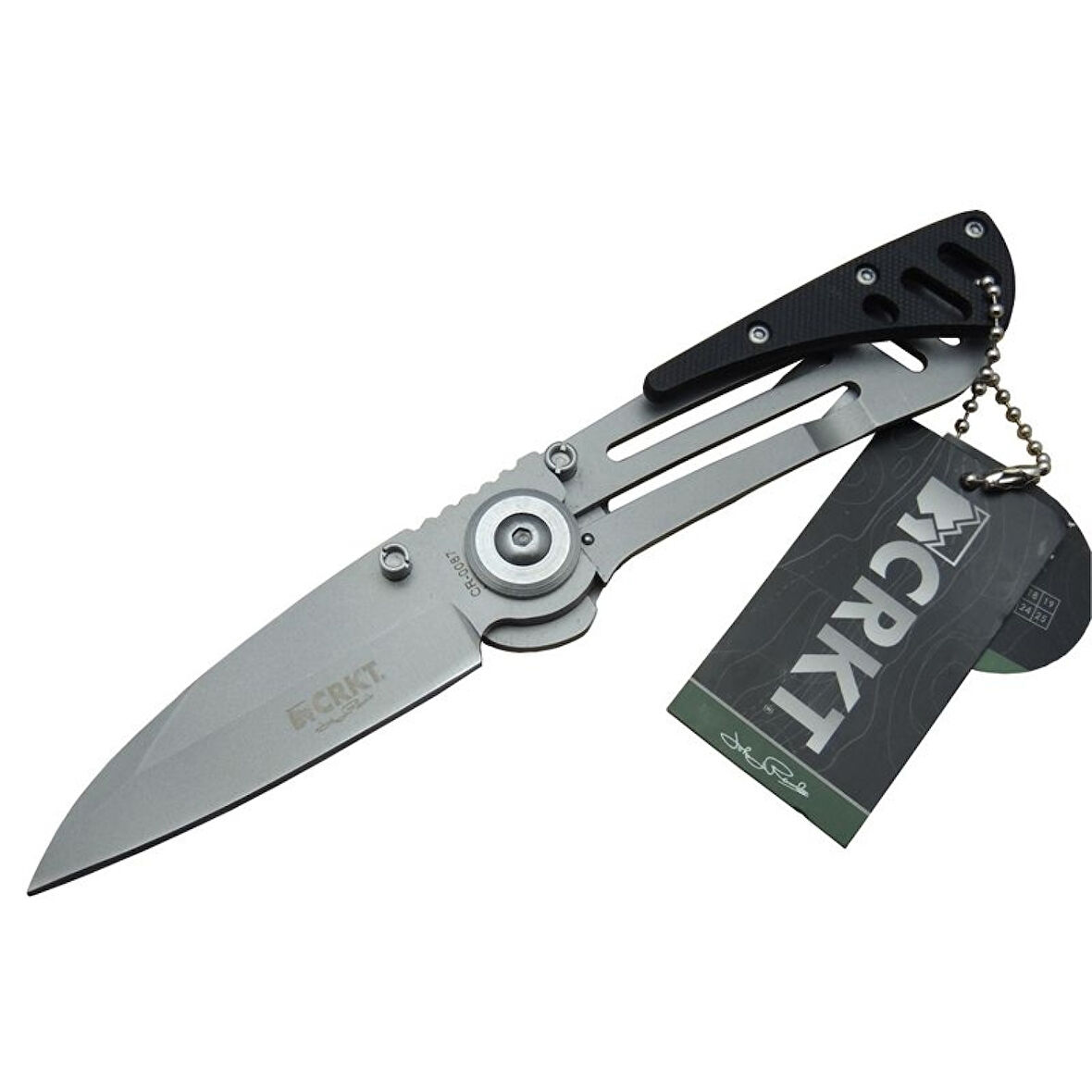 Crkt Cr 0087 Bk Kamp Çakı 18 Cm - Metal Saplı, Otomatik, Kılıflı