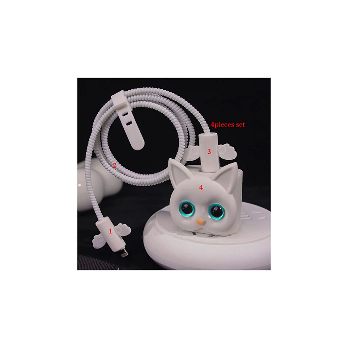 Iphone 18w/20w Uyumlu Şarj Aleti Kılıfı, Şarj Kablosu Örme Aparatı, Toparlayıcı,