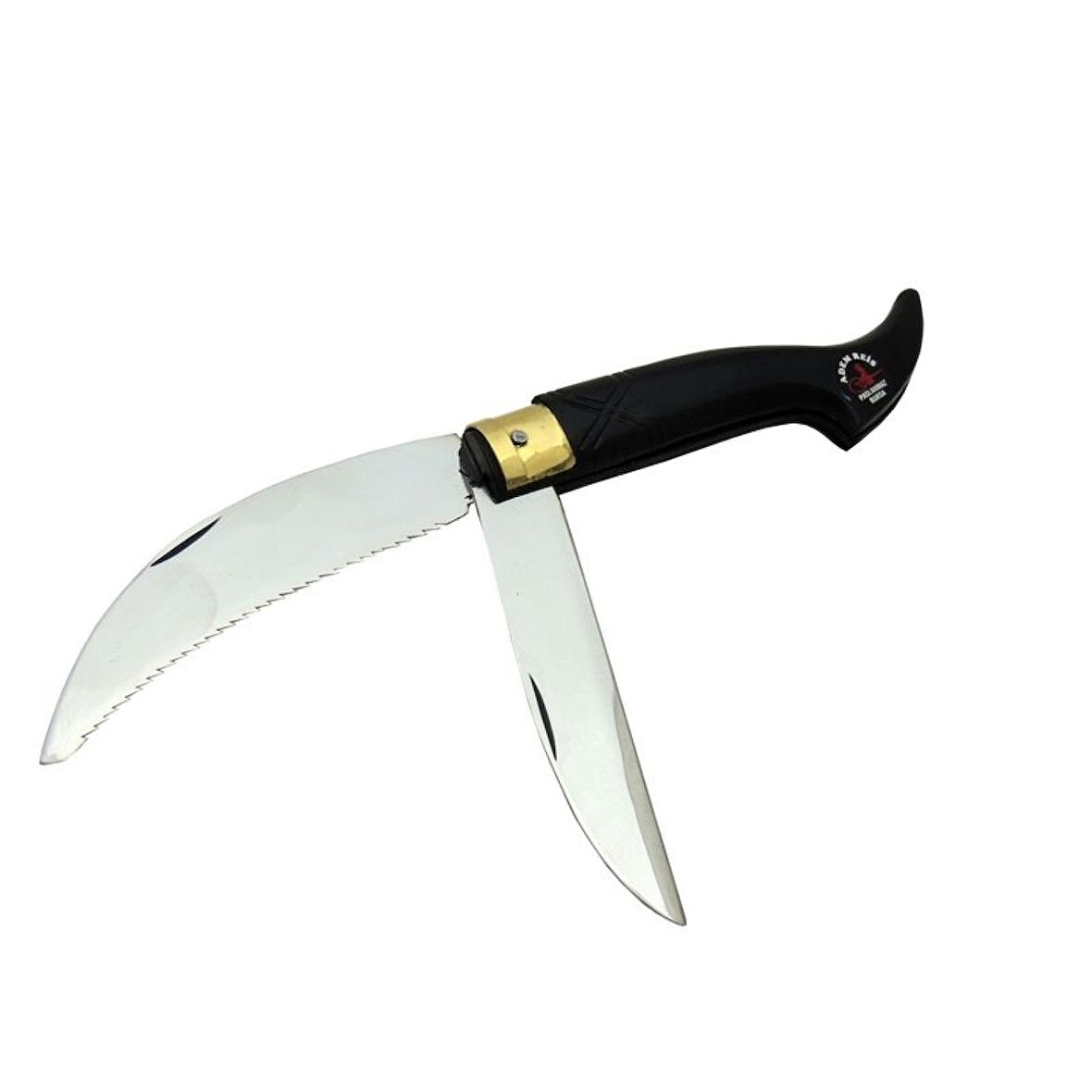 Tosya Büyük Çiftli Testereli Bıçkı Çakı 24 Cm - Plastik Saplı, Manuel