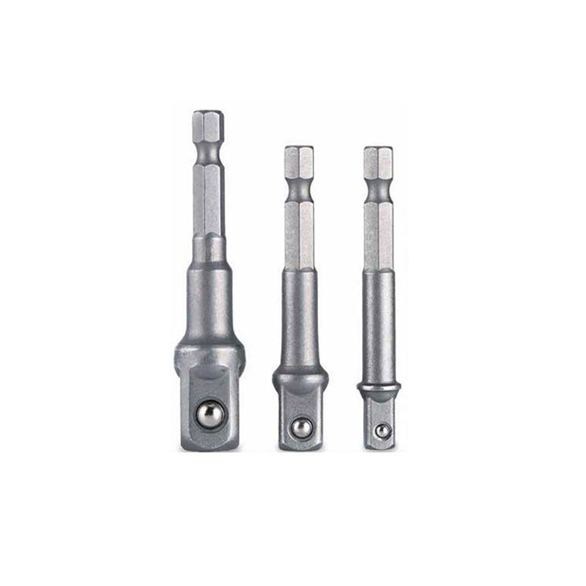 Hex Plus Lokma Adaptörü 3 Parça Set 1/4-3/8-1/2 Mm Dmx4712
