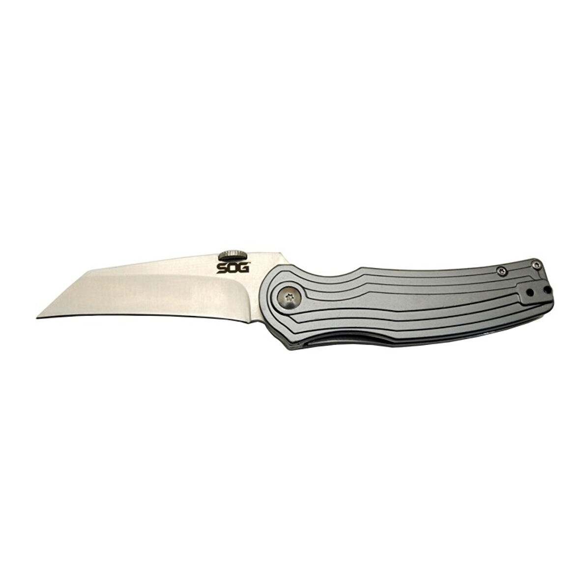 Sog Pinkerton 0689 Gri Kamp Çakı 18cm - Yarı Otomatik, Kutulu