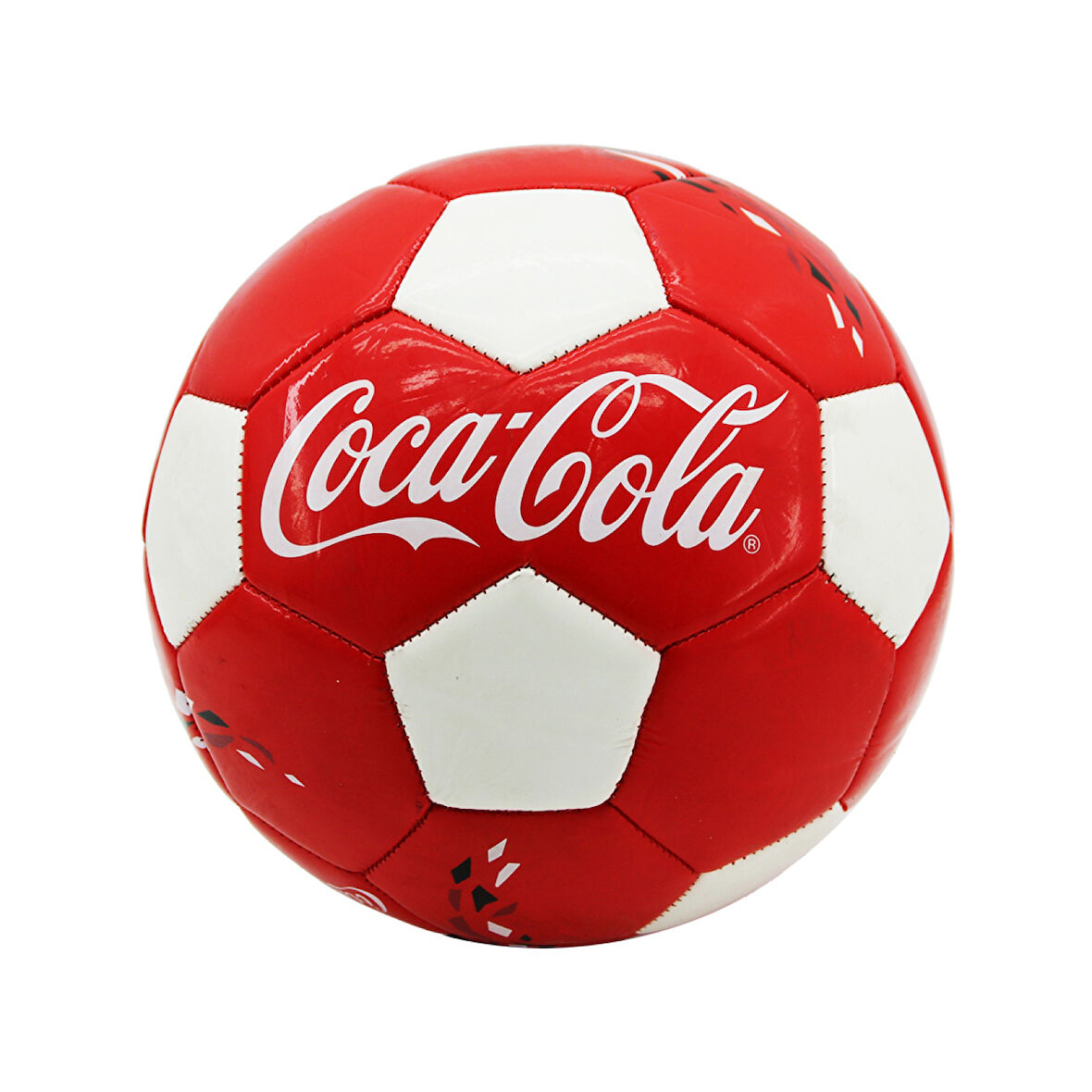 Futbol Topu Dikişli - Kırmızı Beyaz (4915)