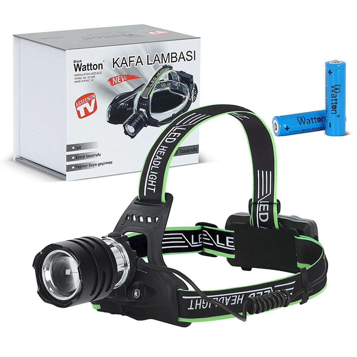 Tx6 Led Şarjlı Kafa Lambası Wt-626