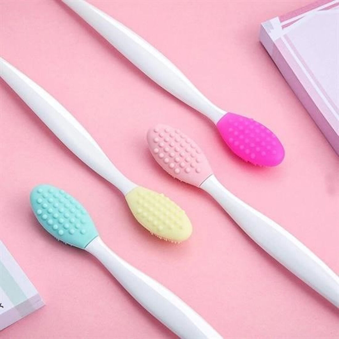 Buffer® 2 Adet Dudak Fırçası Peeling Etkili Gözenek  Siyah Nokta Temizleyici Akne Giderici Çift Yönl