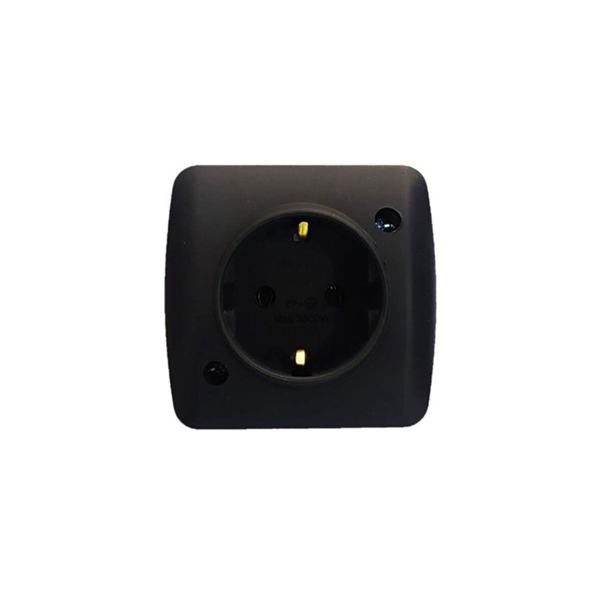 5 Adet Sıva Üstü Siyah (vantablack) Priz Elbi / Alsu