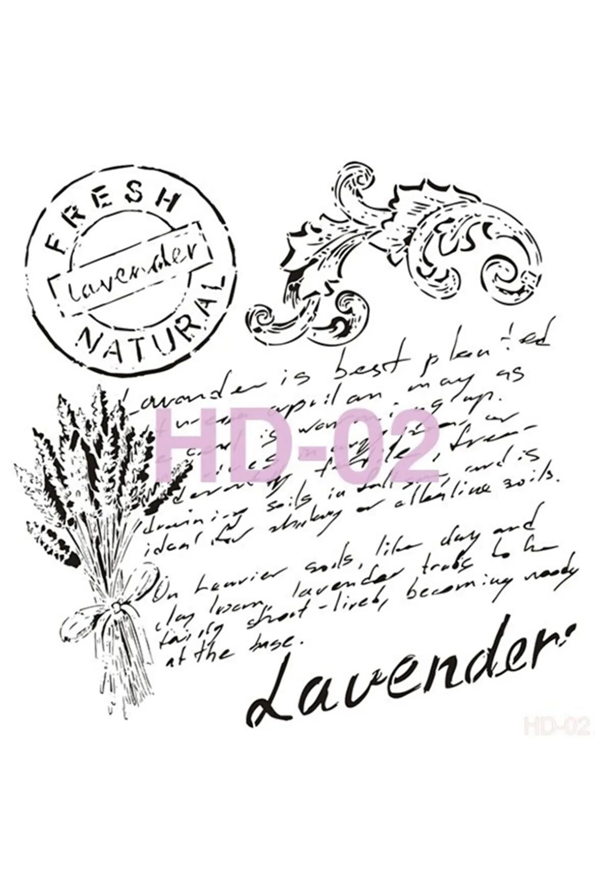 Hd002 Home Dekor Stencil 45x45