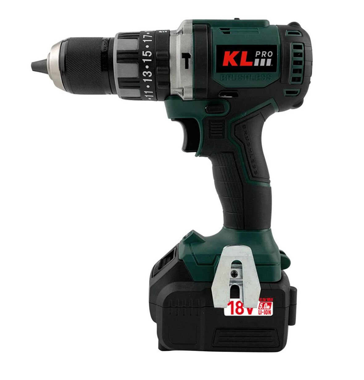 Klpro 18Volt/5.0Ah Li-ion Kömürsüz Prof. Darbeli Matkap Kldm18bh-50