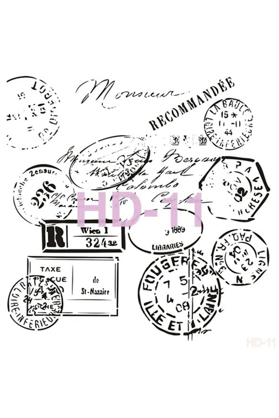 Hd011 Home Dekor Stencil 45x45