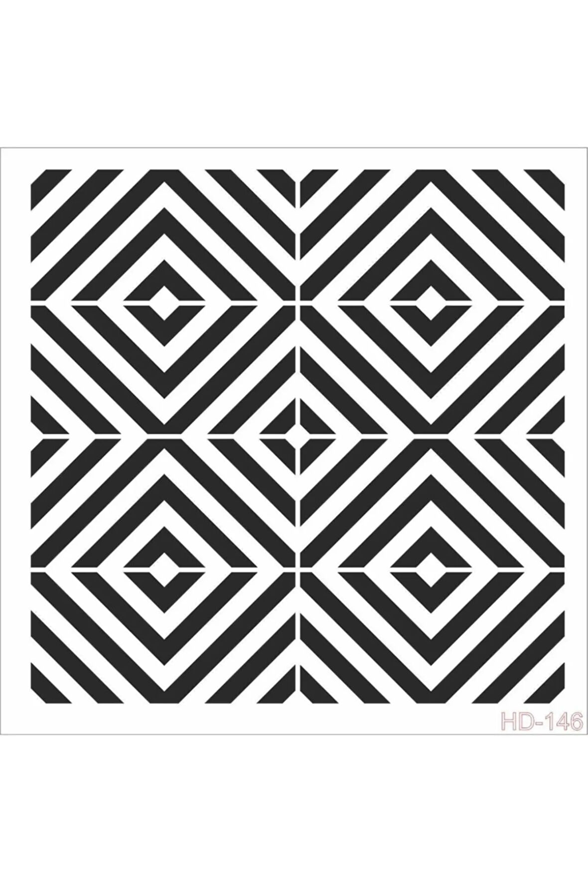 Hd146 Home Dekor Stencil 45x45
