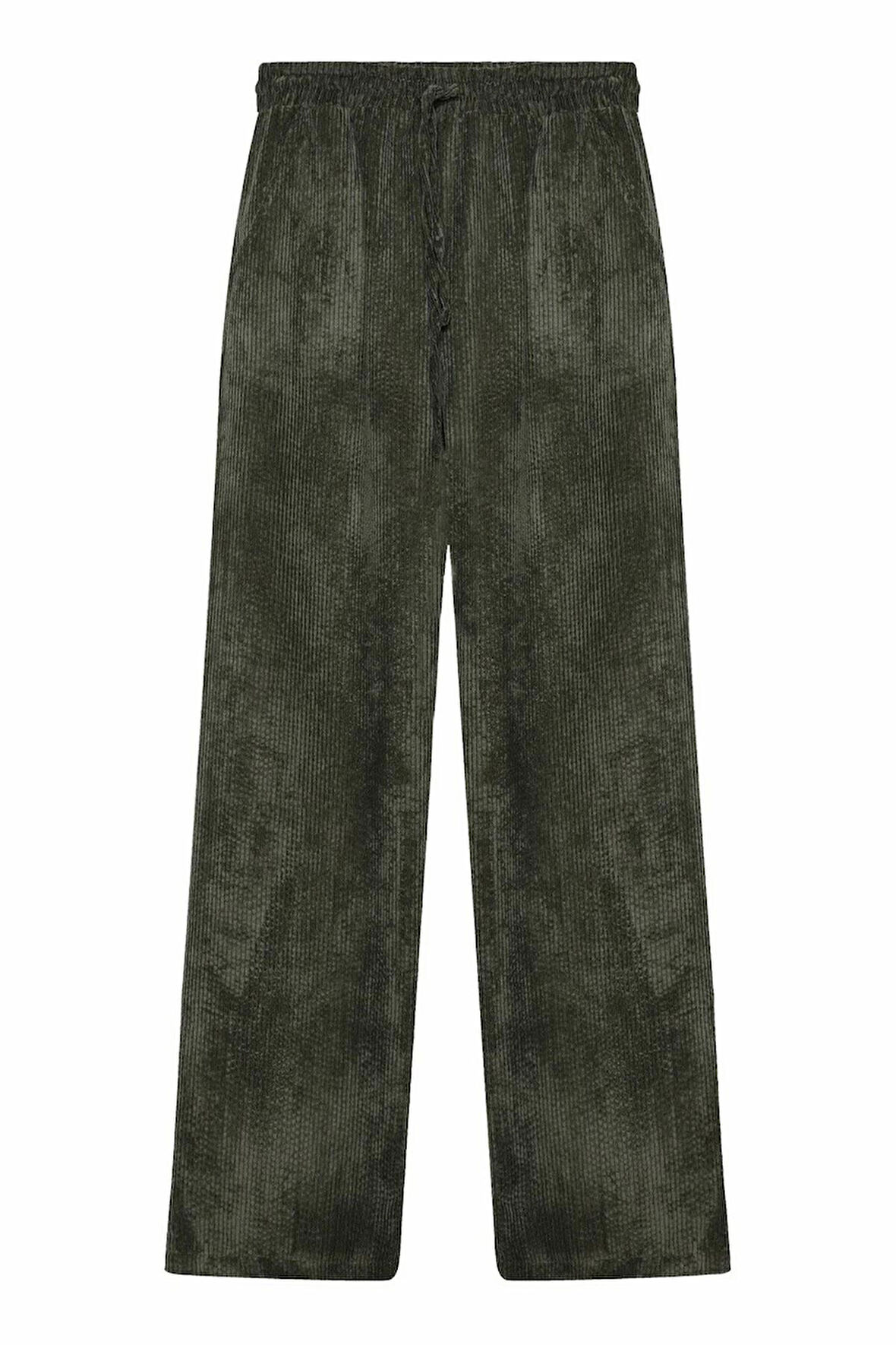 Quzu Beli Lastikli Kadın Pantolon 24K71211