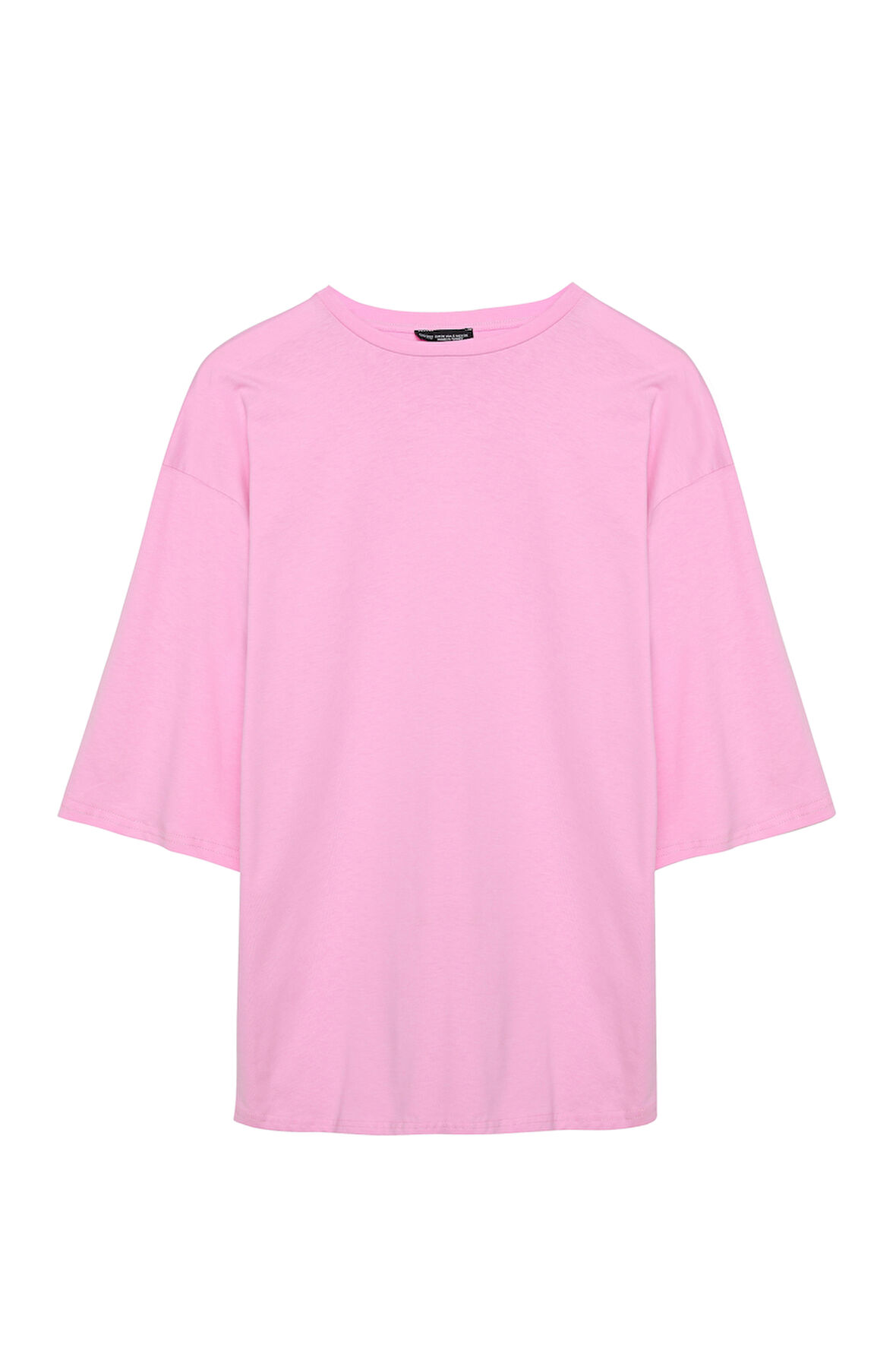 Truvakar Kol Basic Oversize Tişört Pembe