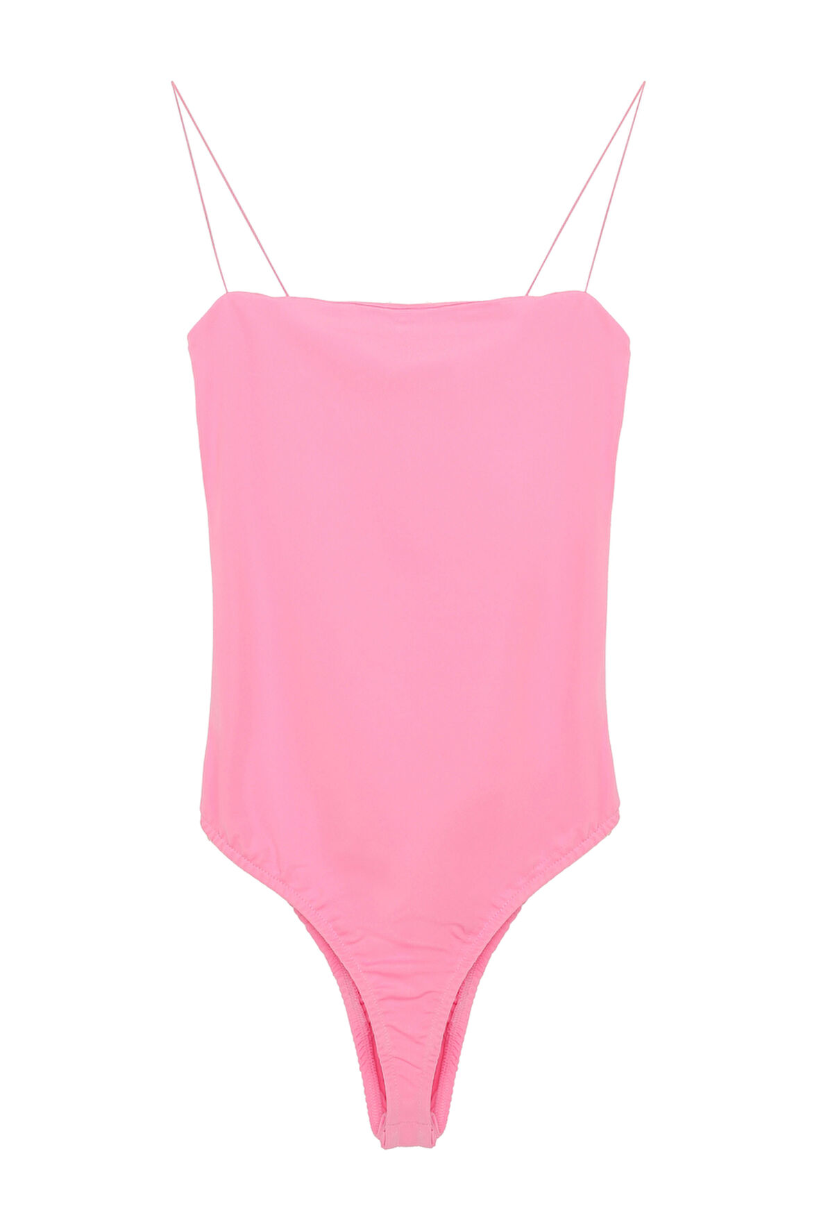 İnce Askılı Bodysuit Pembe