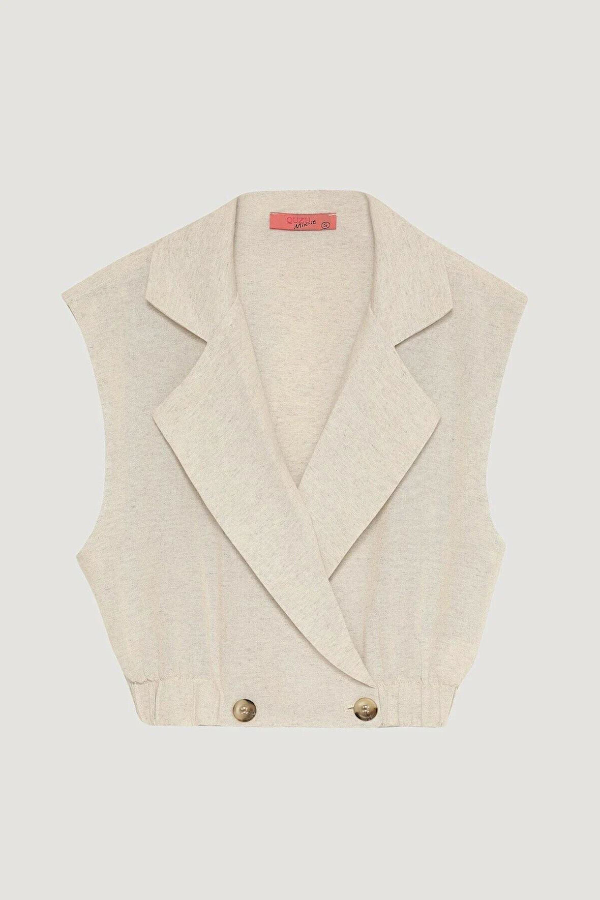 Quzu Düğme Detaylı Bluz 25YBLZ00396